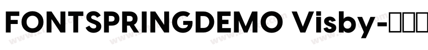 FONTSPRINGDEMO Visby字体转换